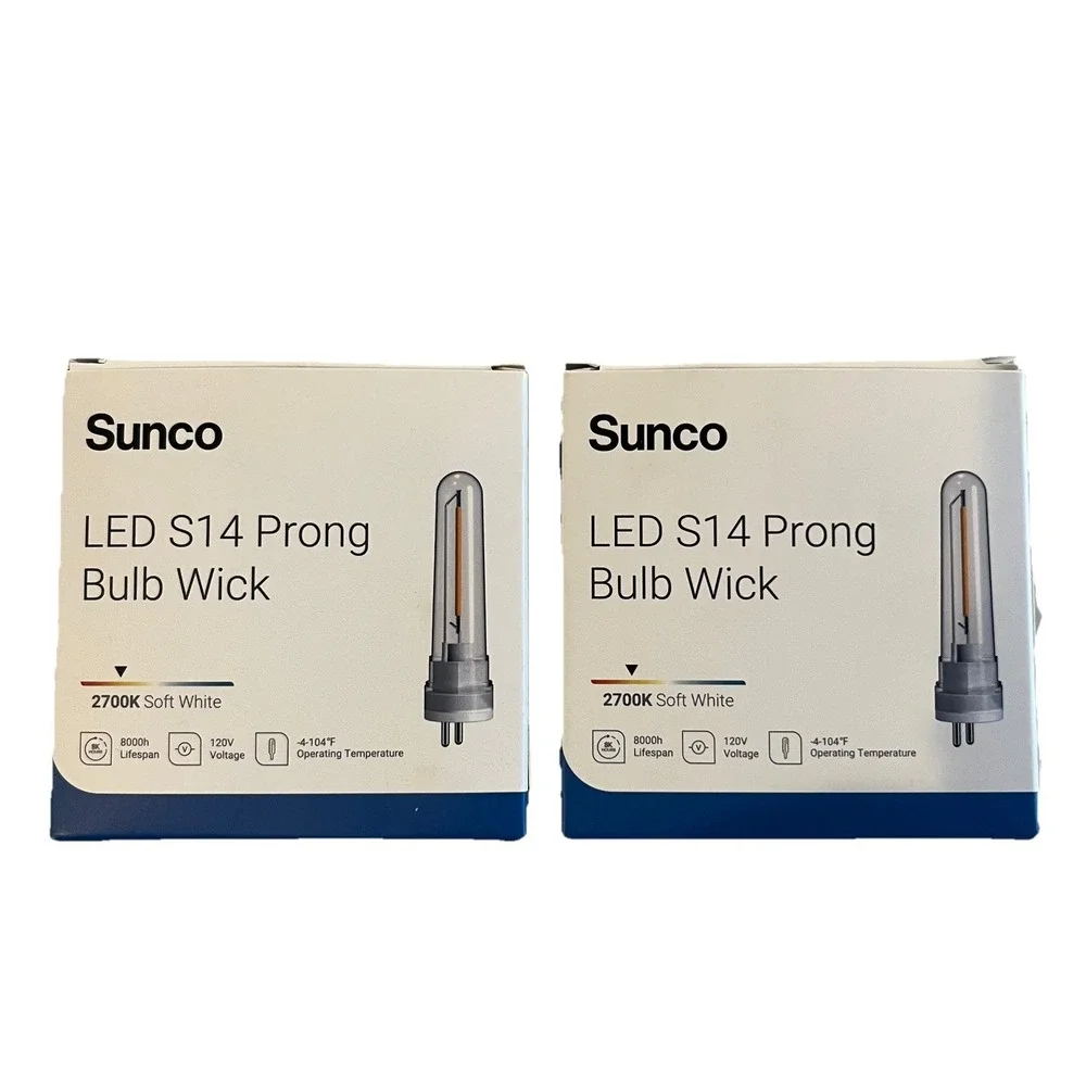 Sunco S14 LED Patio String Light Replacement Bulbs for Outdoors 23 TOTAL BULBS